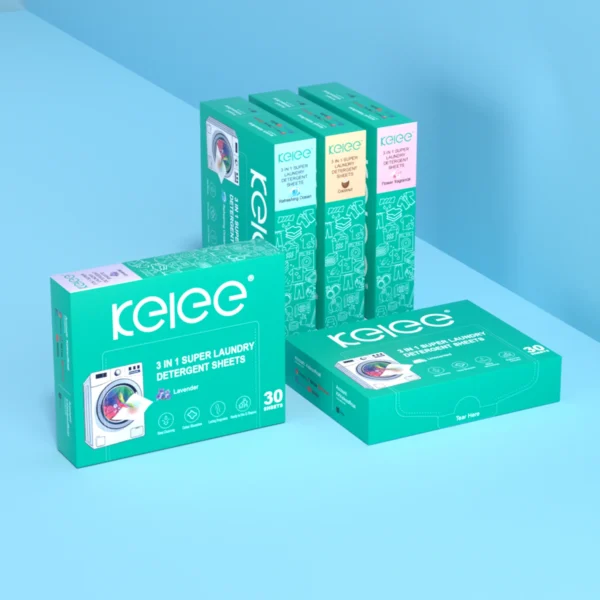 ⁦Kelee 3-in-1 Super Multi-Purpose Laundry Detergent Sheets⁩ - الصورة ⁦9⁩