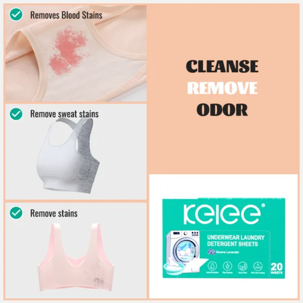 ⁦Kelee Laundry Sheets for Underwear⁩ - الصورة ⁦6⁩